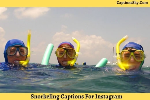 Snorkeling Captions