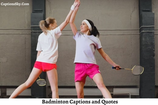 Badminton Captions
