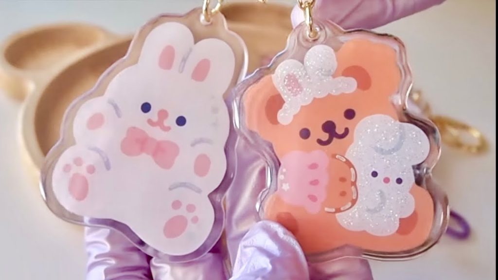 Custom keychains and custom clear stickers cost idea